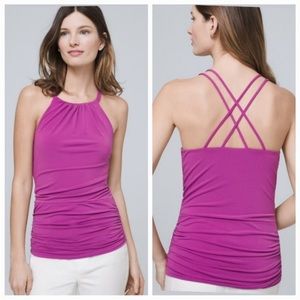 NWT WHBM Violet Strappy Back Tank